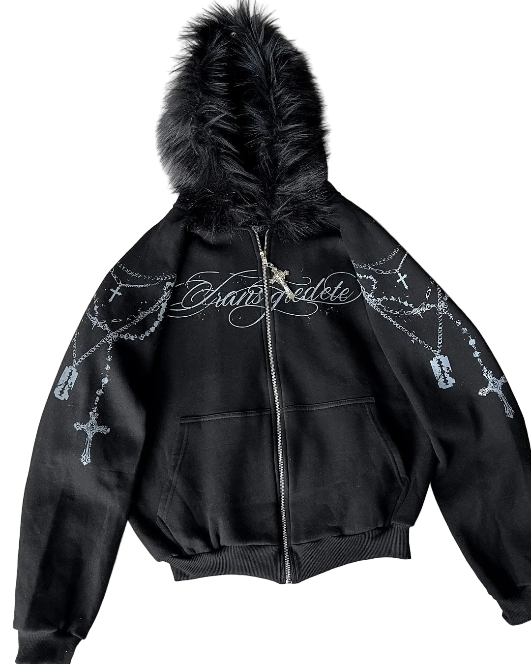 Felpa TransGredete - Cappuccio Peloso