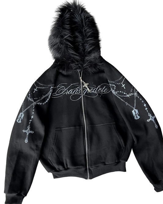 Felpa TransGredete - Cappuccio Peloso