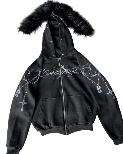 Felpa TransGredete - Cappuccio Peloso